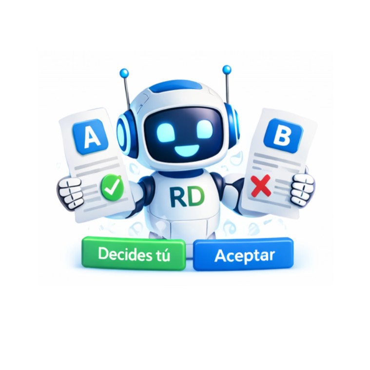 Persona eligiendo entre varias opciones representadas con flechas